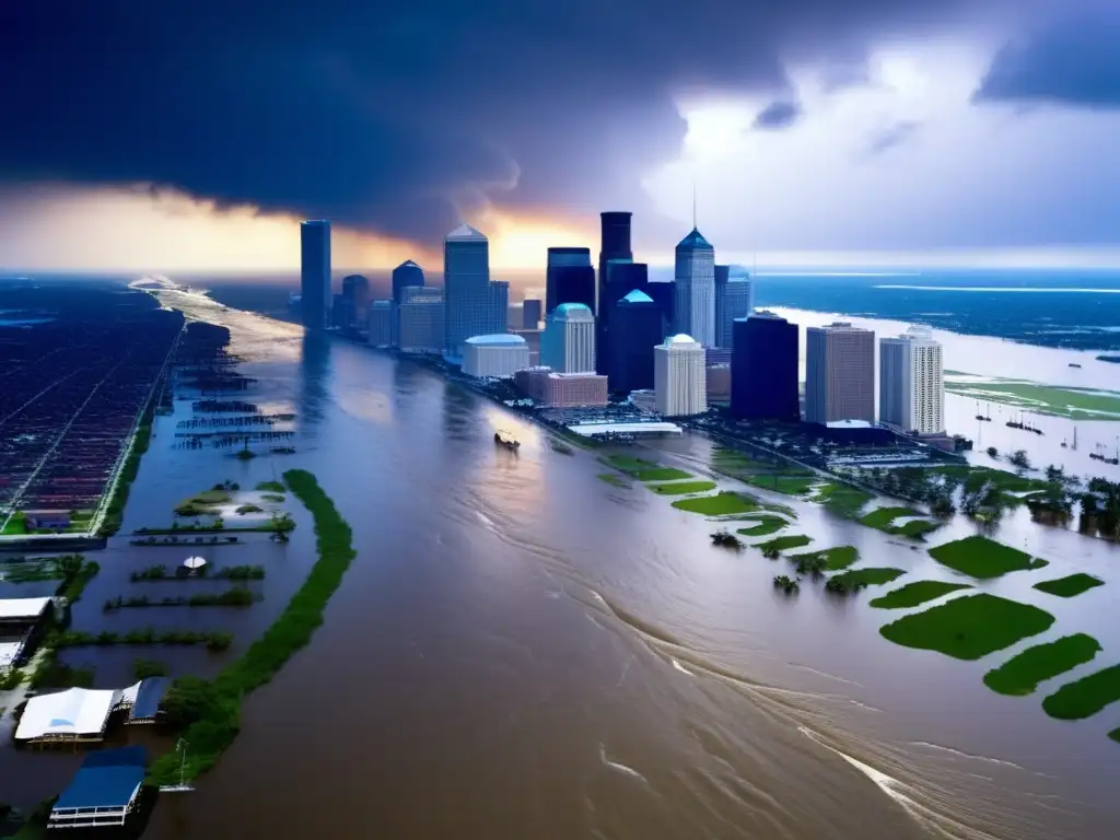 Hurricane Katrina's landfall in Louisiana in 2005