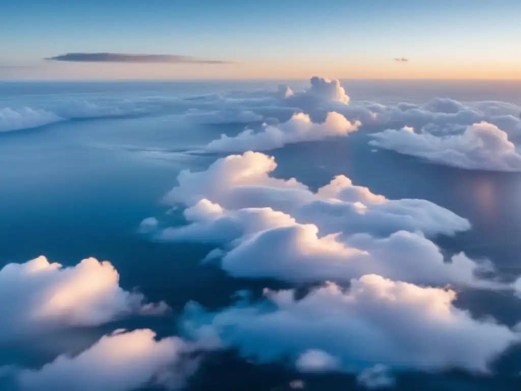 An aerial shot at sunrise over the Atlantic Basin reveals a breathtaking panorama of islands and landmasses