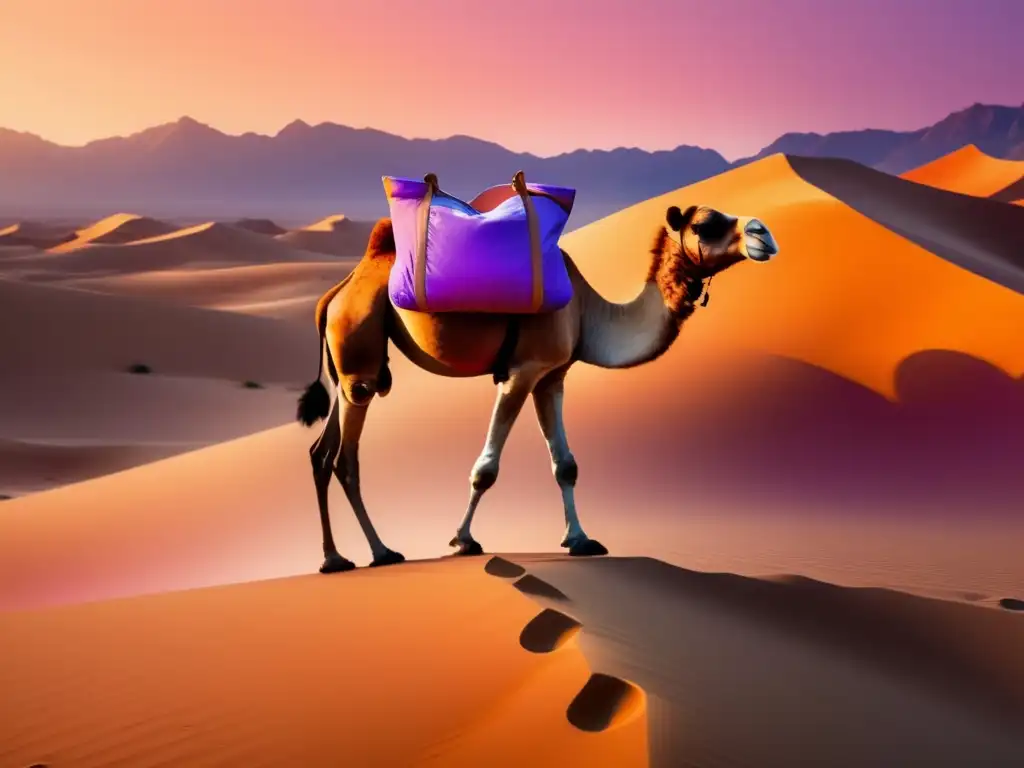 A desert mirage emerges before the camel's eyes - a sleek and compact dry bag fuses seamlessly with the animal's body