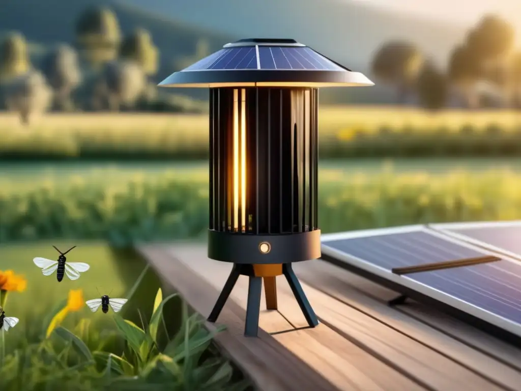 Solarpowered insect zappers with sleek designs and precise solar panels for modern outdoor use