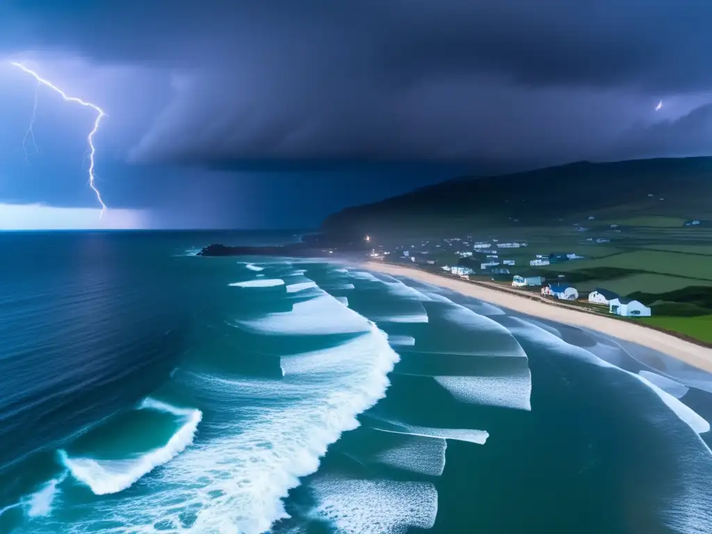 In the face of danger, a solitary angler prepares his gear on the treacherous coastline