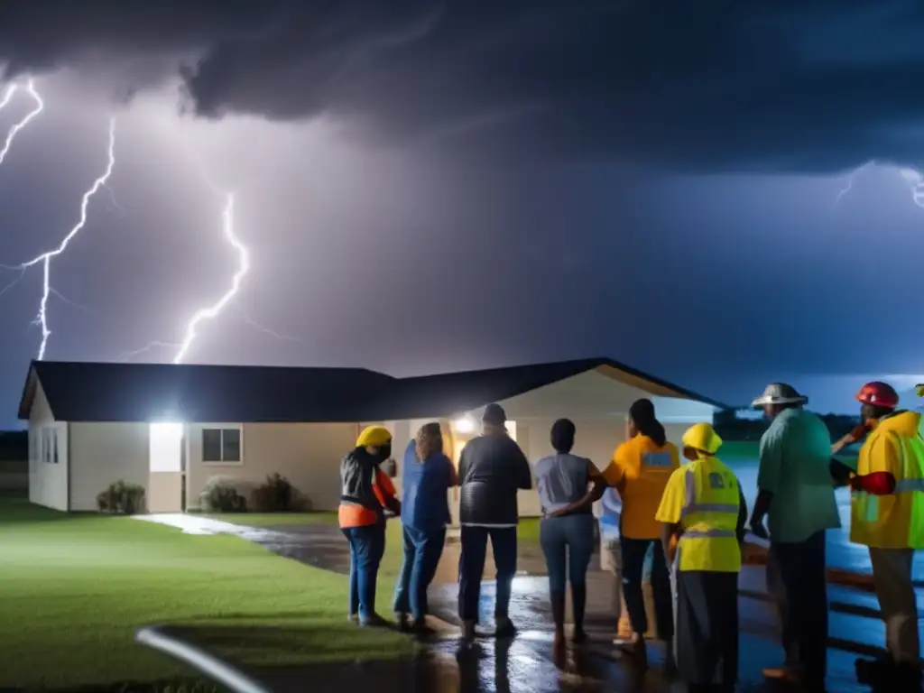 A powerful hurricane ravages a community, but hope remains