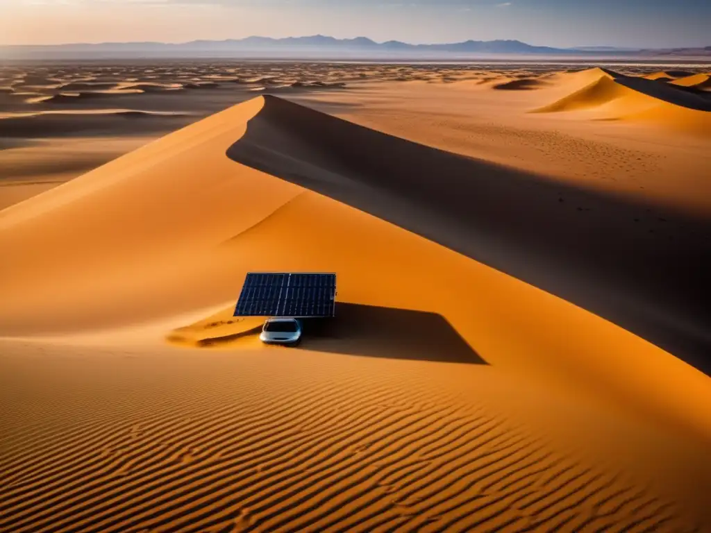 A stunning 8k ultradetailed image of a vast desert landscape, with golden dunes stretching as far as the eye can see