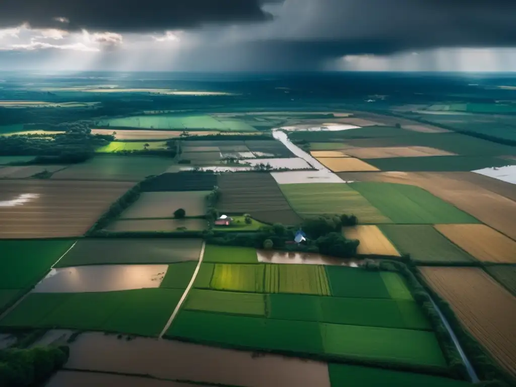 Devastated farmland, caught in hurricane's grip: blacked out land, crops destroyed, village struggling