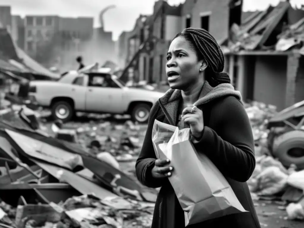 Disaster strikes, leaving distraught families in ruins, but a ray of hope in the form of grocery bags filled with relief stamps