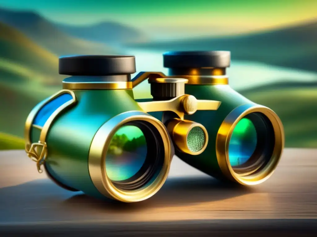 Immerse in the ethereal beauty of a unique, handcrafted binocular