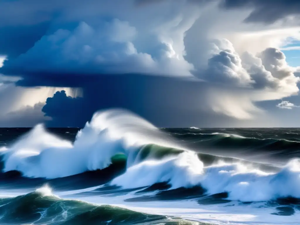 Hurricane Emma: A captivating image of the Atlantic Ocean with a raging hurricane barreling towards the East Coast of the United States