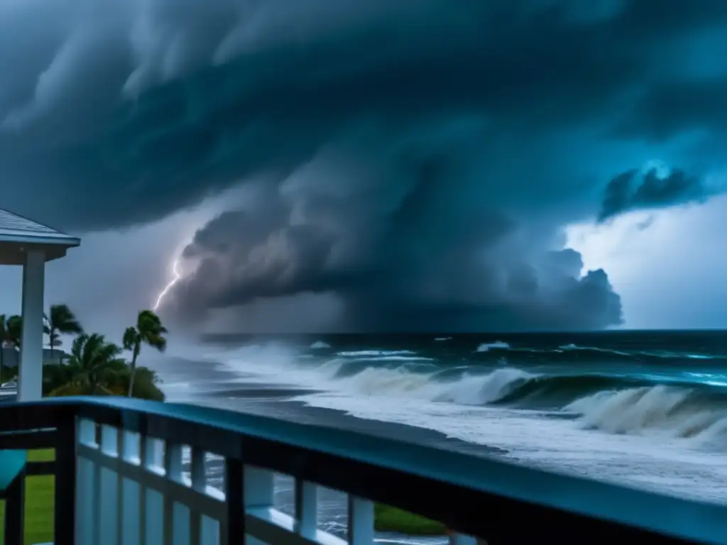 A devastating natural disaster, Hurricane Irma's landfall sends buildings swaying and structures crumbling on the coast of Florida