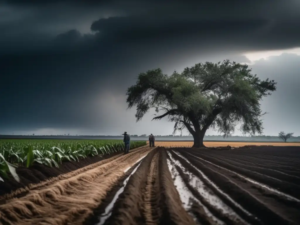 In this dramatic image, the aftermath of a hurricane's wrath is evident