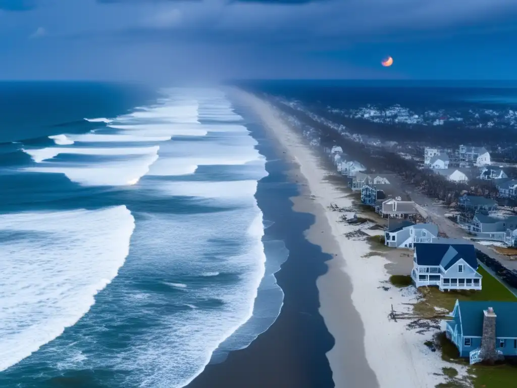 Amidst ruin and despair, the Jersey Shore bleeds blue, as hurricane force takes its toll