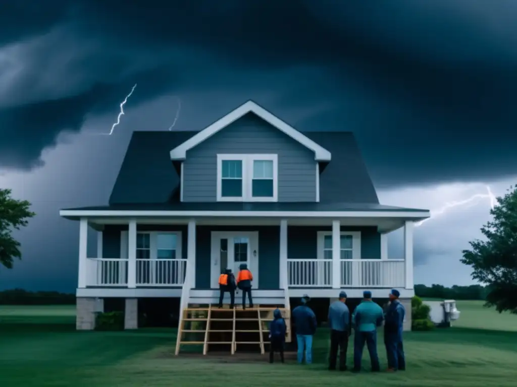 A DIY home inspection team braves the storm, ready to assess damage and vulnerabilities before a hurricane