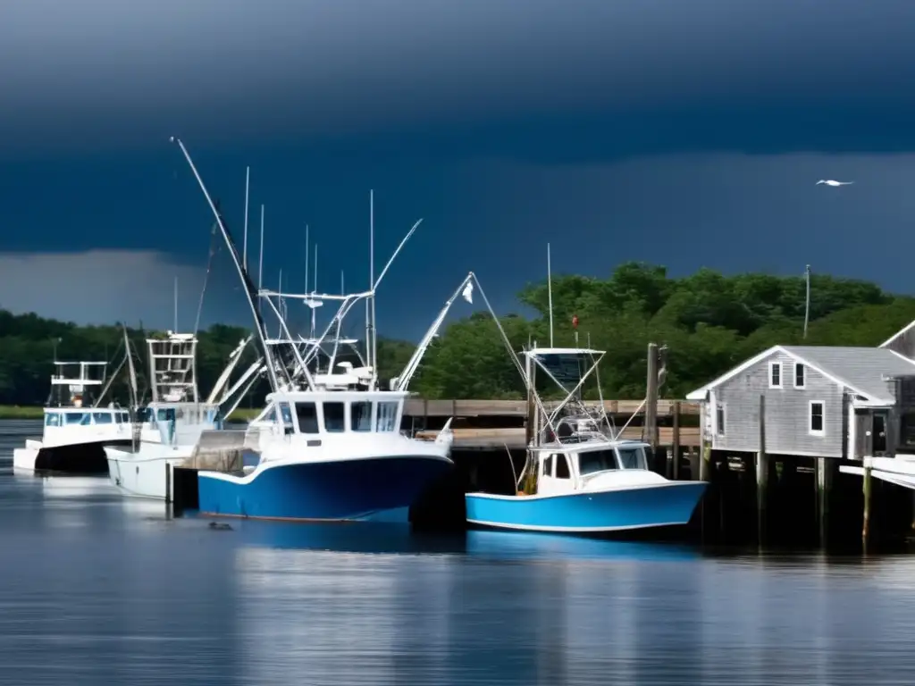 The aftermath of Hurricane Irene's devastating blow on the fishing industry in the eastern US coast in 2011