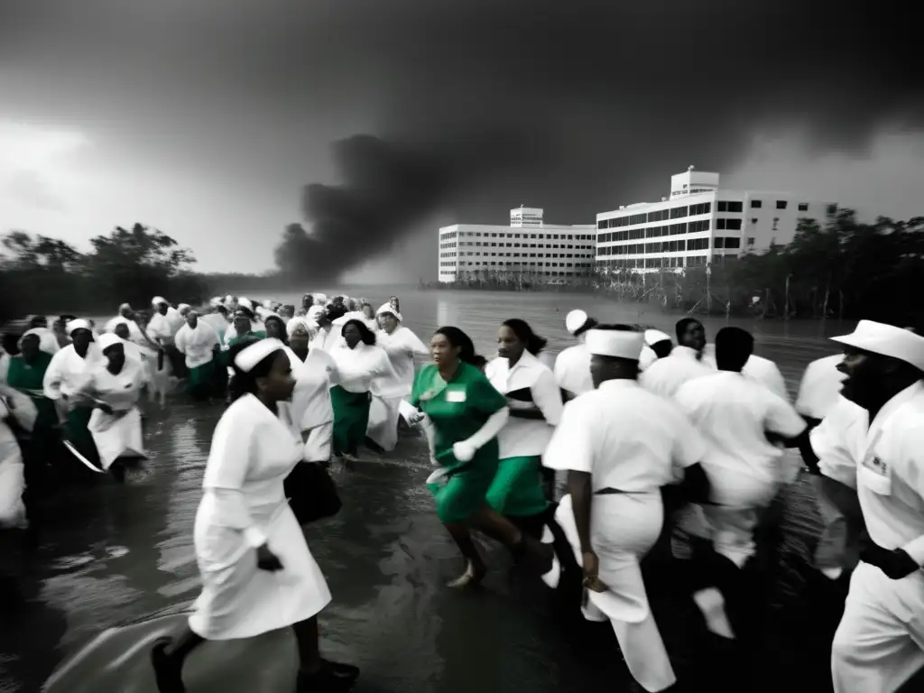 A powerful and emotional photo of Hurricane Katrina's impact on hospital staff and patients