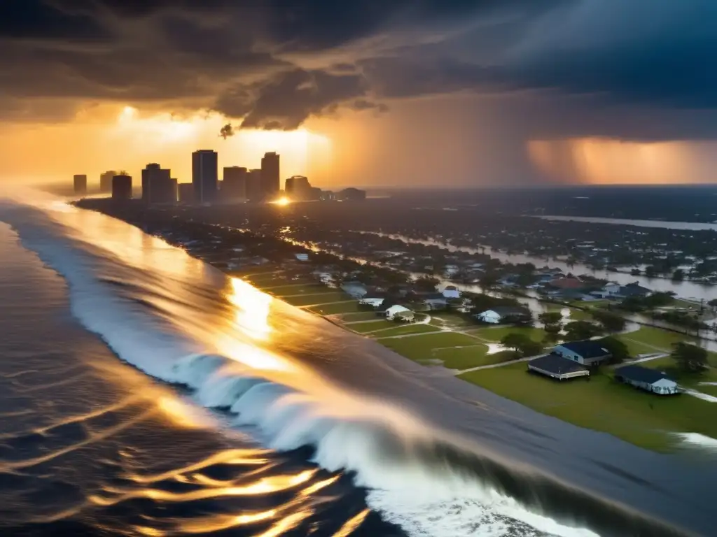 A harrowing image of Hurricane Katrina's wrath on New Orleans