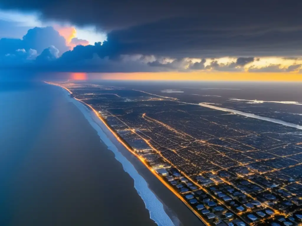 New Orleans and the Hurricane Katrina devastation, aerial view