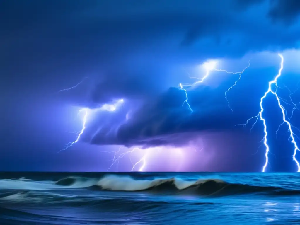 A mesmerizing and dangerous collision of a hurricane and nor'easter, with swirling winds and torrential rain cascading down