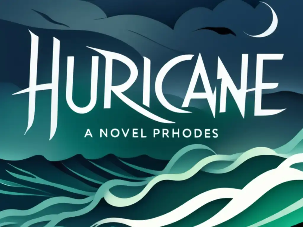 Amid a tempestuous sea, the cover of 'Jewell Parker Rhodes' Hurricane: A Novel' emerges