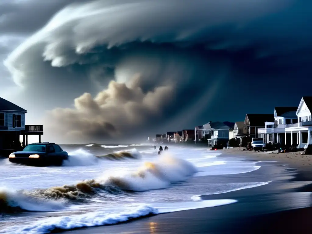 Hurricane Sandy's wrath makes landfall on a busy beach town during the 2009 season, causing chaos and devastation