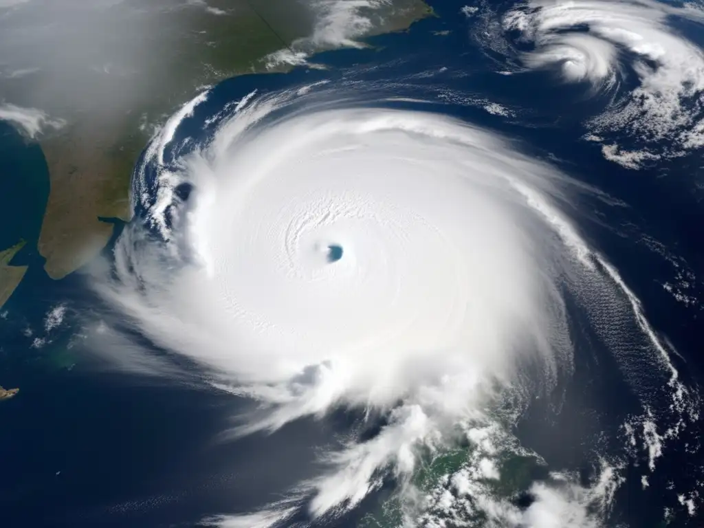 Hurricane Sandy, in all its immense size, swirling patterns and destructive force, captured before making landfall on New Jersey