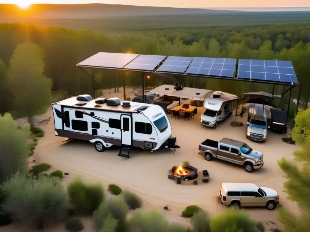 Here's a self-contained RV paradise with an awe-inspiring view, protected by a cover, sturdy anchors, and a strong drainage system