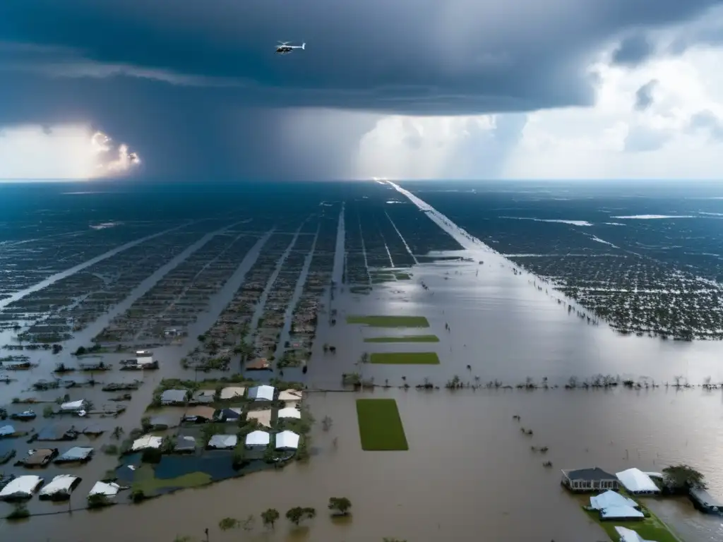 Unprecedented devastation: Hurricane Katrina's massive flooding overwhelmed New Orleans and surrounding areas, leading to an estimated 1