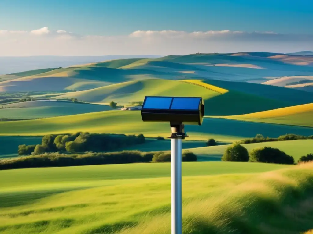 A breathtaking landscape captured by a secure solar-powered security camera system