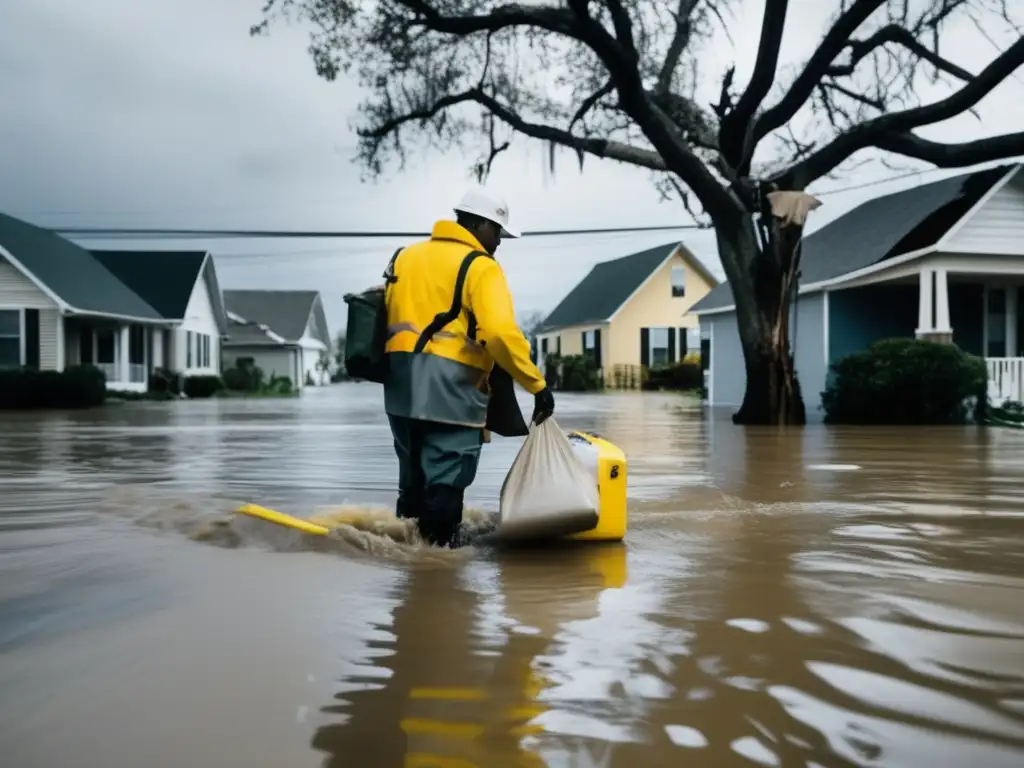 A brave mail carrier trudges through