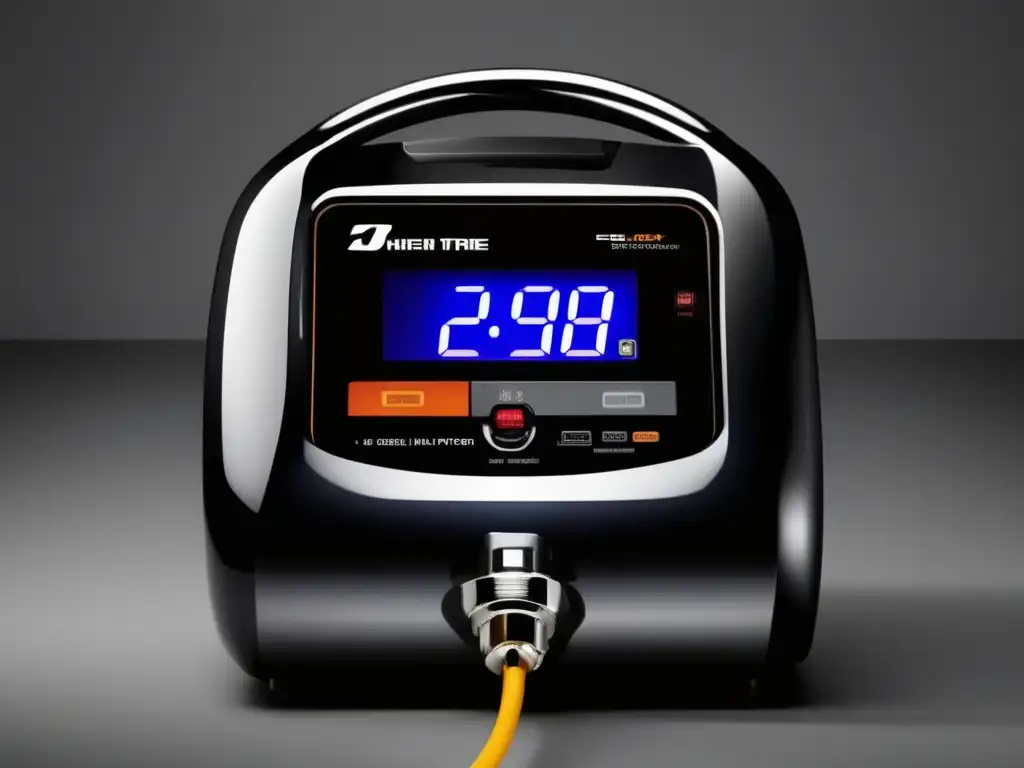 A sleek and stylish highresolution image captures the precision and functionality of a modern tire inflator