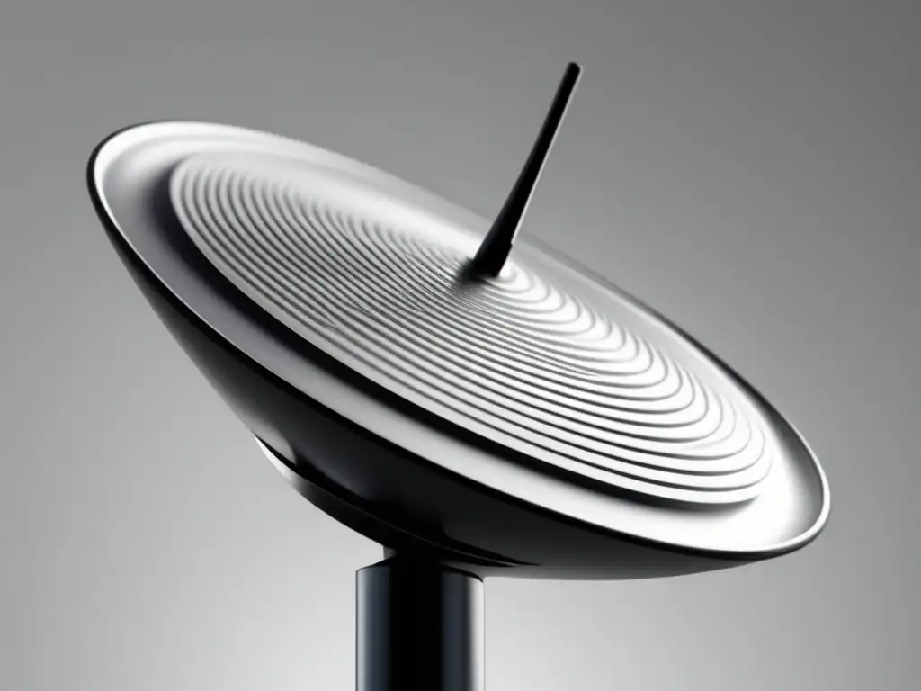 This stunning photo depicts a sleek and modern digital antenna, with a focus on its unique texture and shape