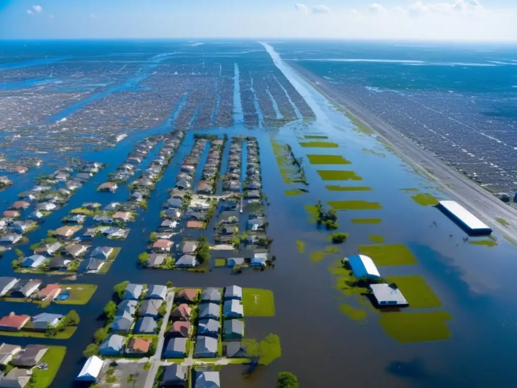 The once bustling city of New Orleans lies in ruins, devastated by the wrath of Hurricane Katrina