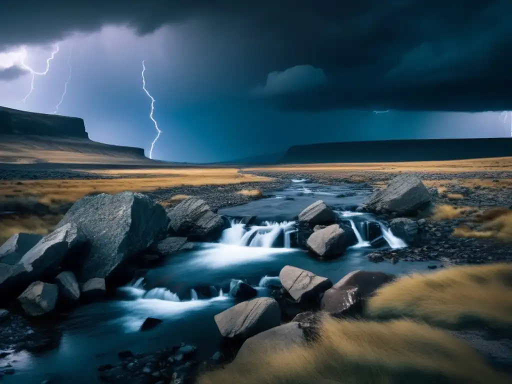 A barren landscape, devoid of life, with crumbling cliffs and rocky terrain