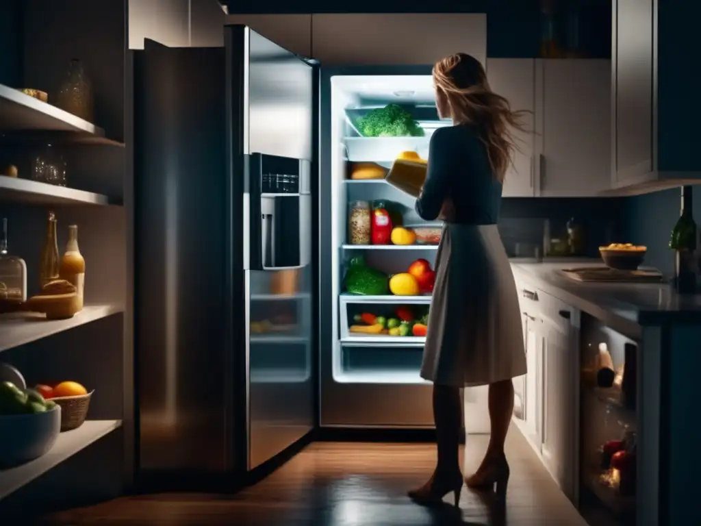 In the eye of the hurricane, a refrigerator door creaks open, revealing a threshold between safety and chaos