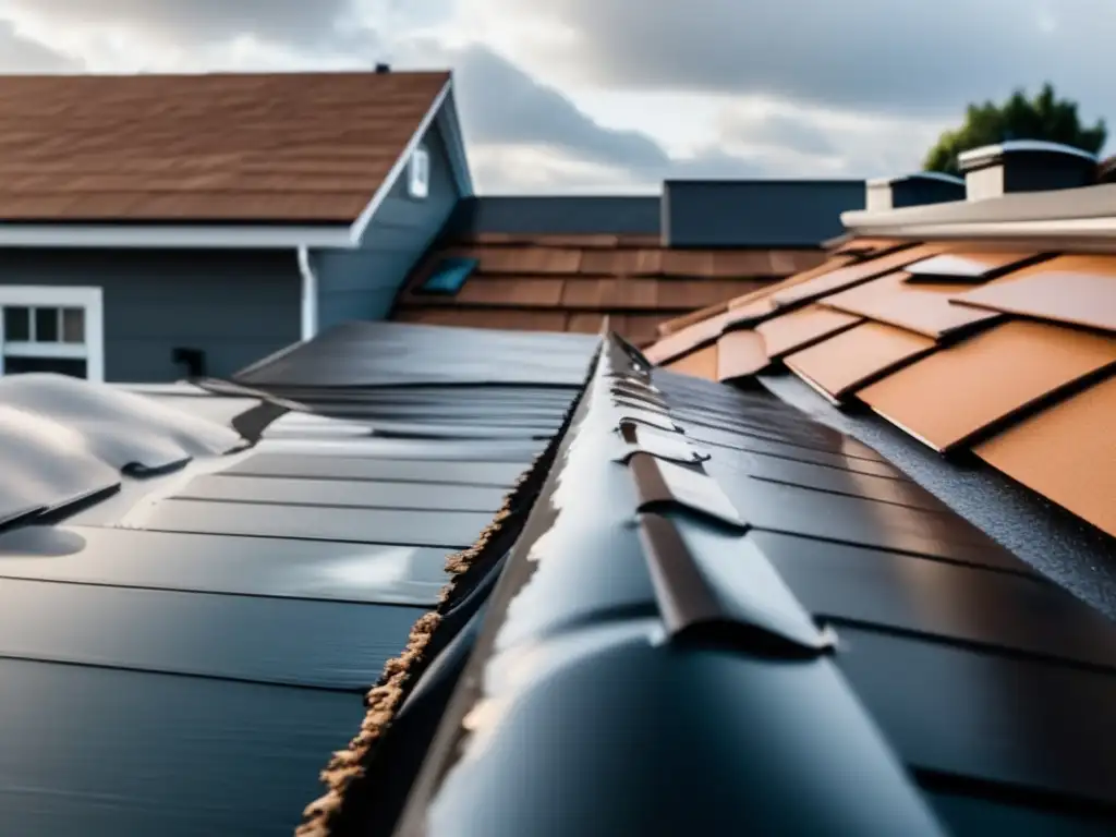 A dramatic rooftop leak has turned into an opportunity for roof edge diverters to guide water safely away from the source