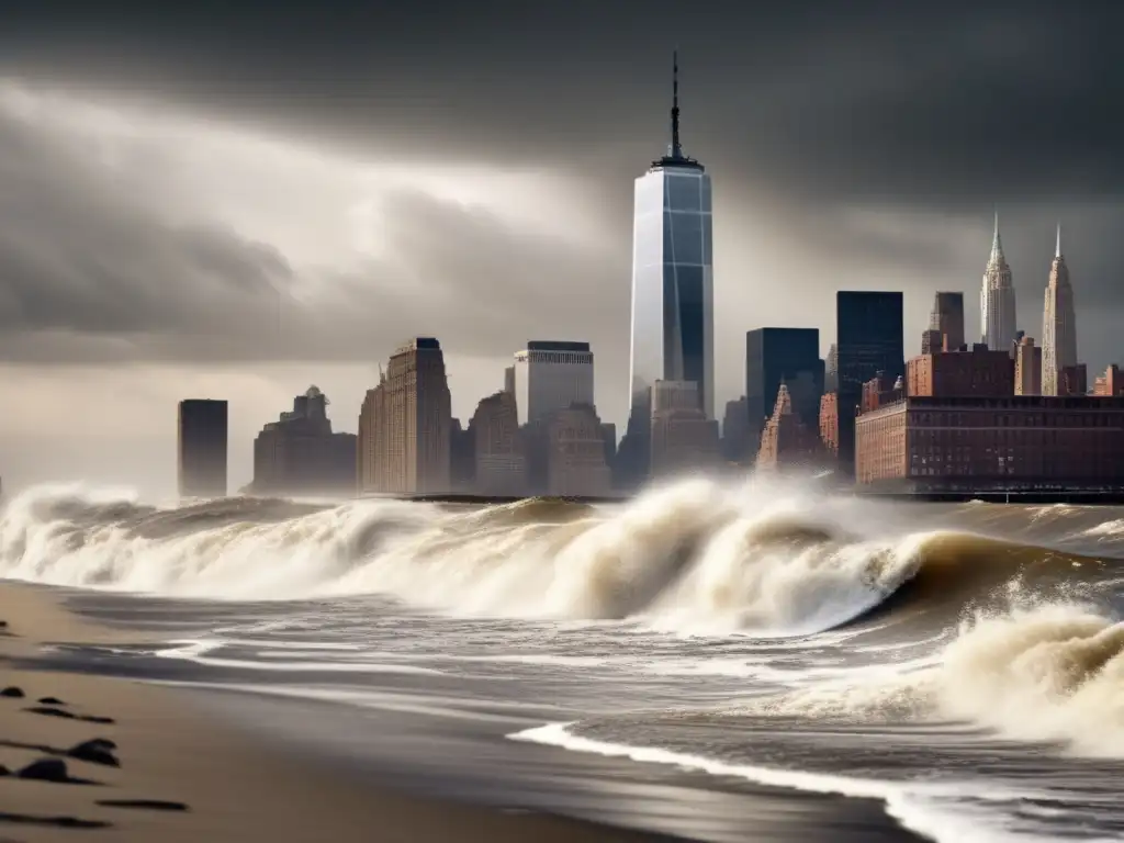 Hurricane Sandy's devastation wreaks devastation on New York City's iconic skyline in 2012