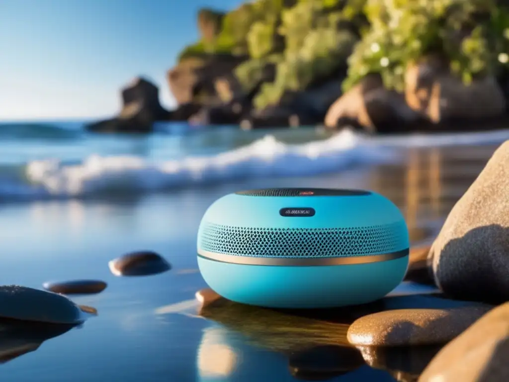 An image of a clear blue ocean with waves gently crashing onto the shore, emphasizing the tranquil and peaceful water settings