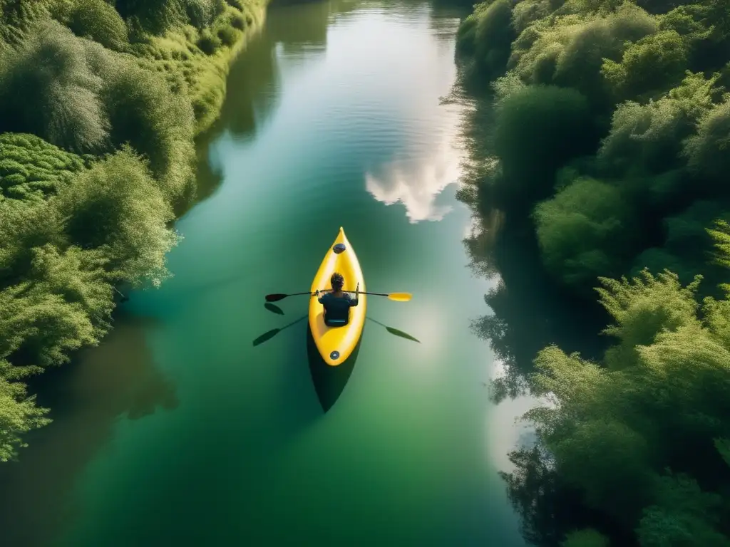 Dash: Look up and see a calm river, swaying trees, and a lucky soul gliding on a frosted float- a peaceful paradise!