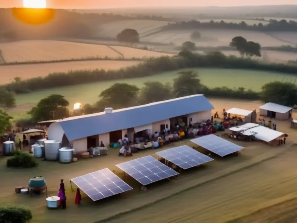 Amid the aftermath of the hurricane, a rural village comes together to cook using solar panels and cookers