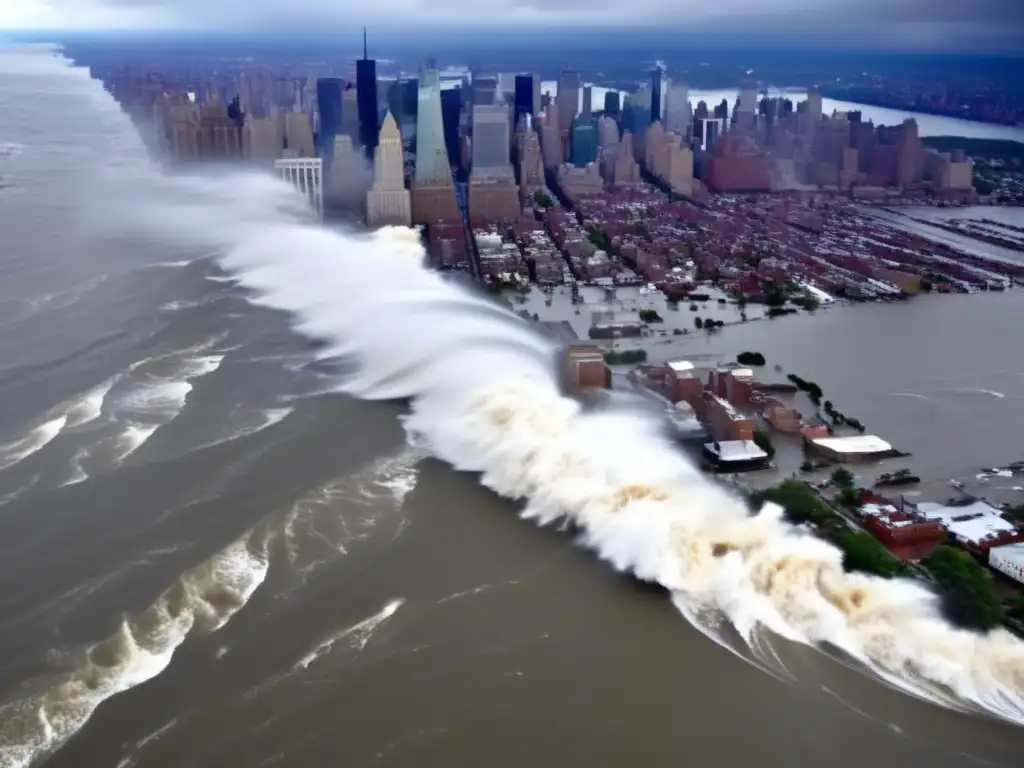 Hurricane Irene's storm surge makes landfall in New York City, 2011