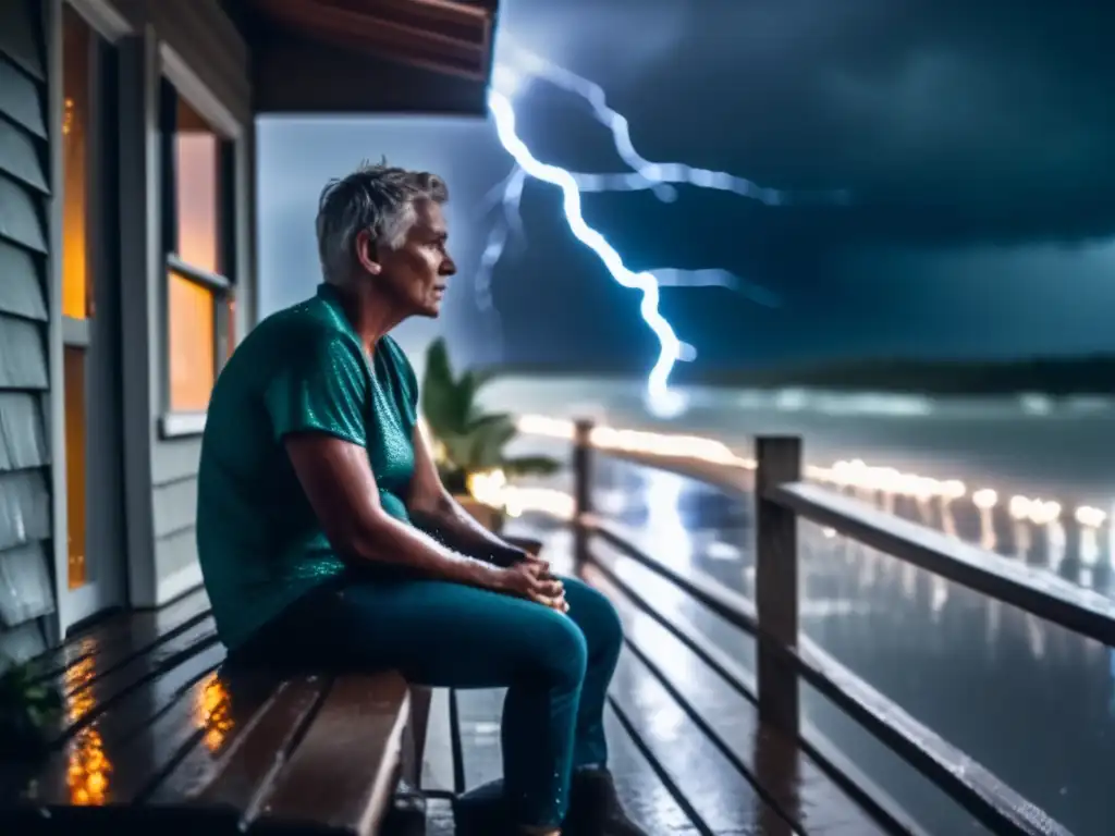 A teenager braves the fury of a hurricane, determined and accepting