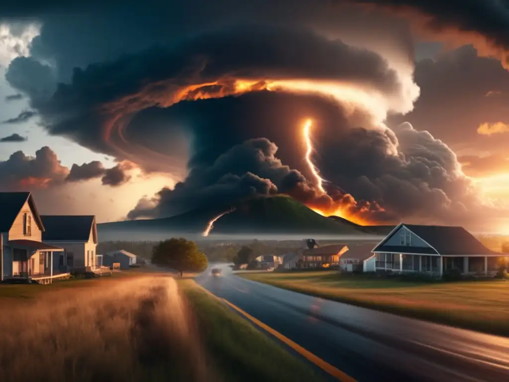 A dramatic cinematic image captures the churning waters of a hurricane, miles away from the coast