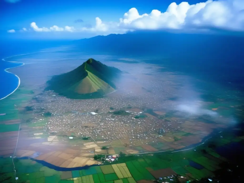 Aftermath of Typhoon 2005: heart-wrenching aerial view of devastated small Philippine town