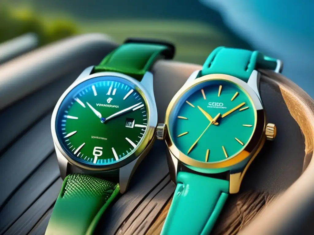 A vibrant and captivating water-resistant watch collection showcases their unique features and characteristics, arranged in a visually appealing way