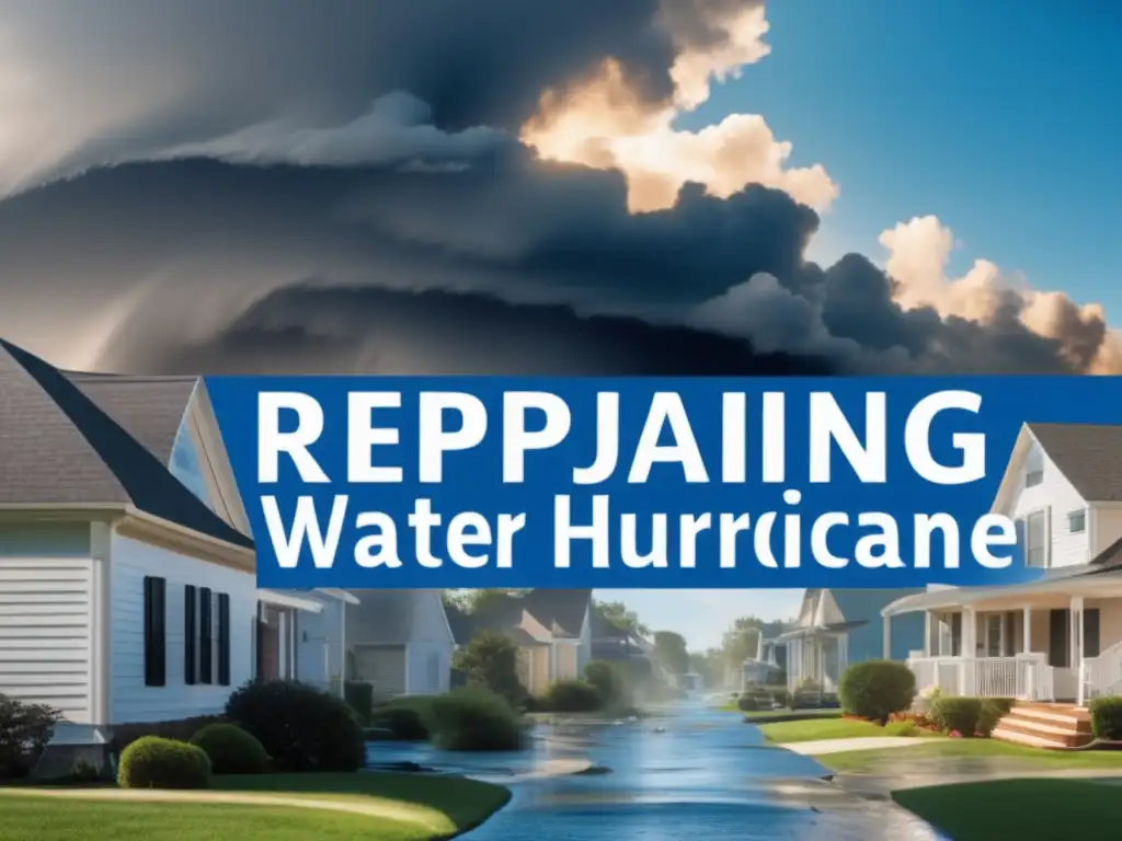 Repairing water damage after a hurricane: a neighbor in need of insurance and financial assistance