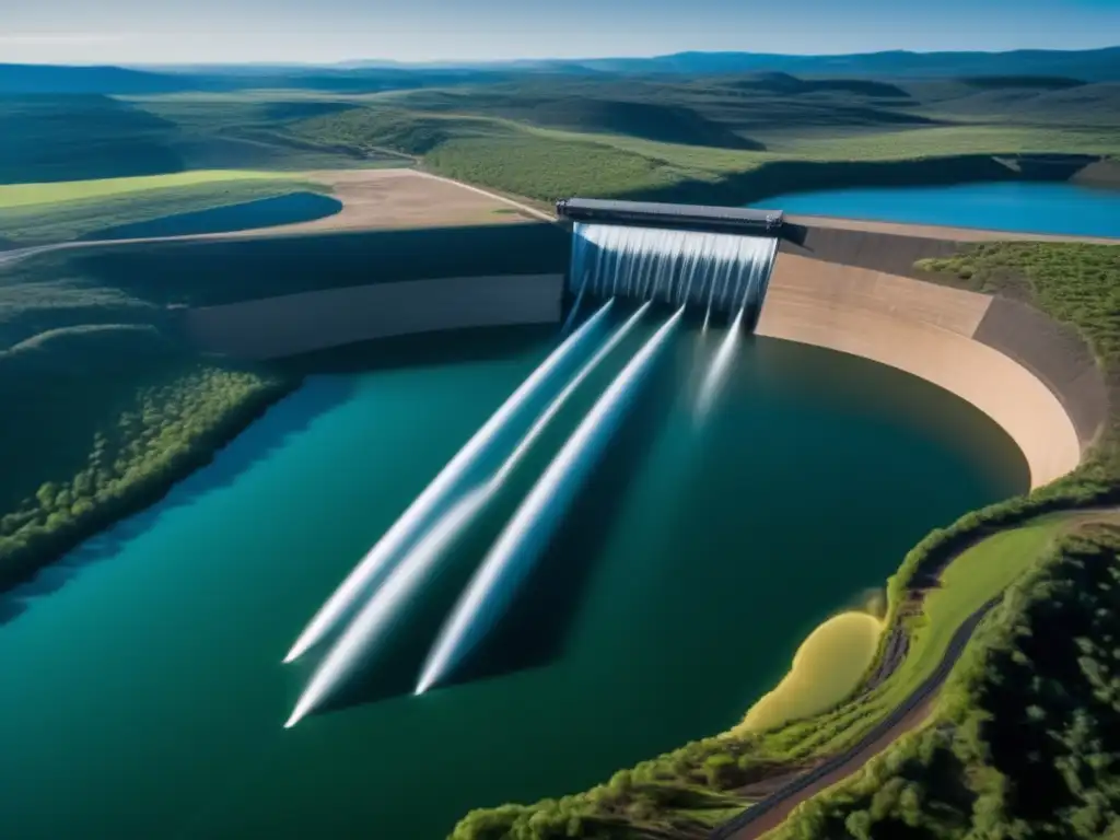 Abruptly, an awe-inspiring cinematic shot depicts collapsible water dams coming alive