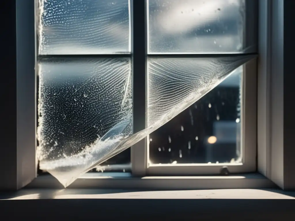 Hurricane: A shattered window showcases the damages caused by the wind, highlighting the importance of protecting personal electronics indoors